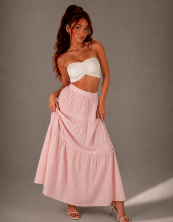Kat Kat Uçuş Uçuş Maxi Etek – Pembe Kat Kat Uçuş Uçuş Maxi Etek – Pembe