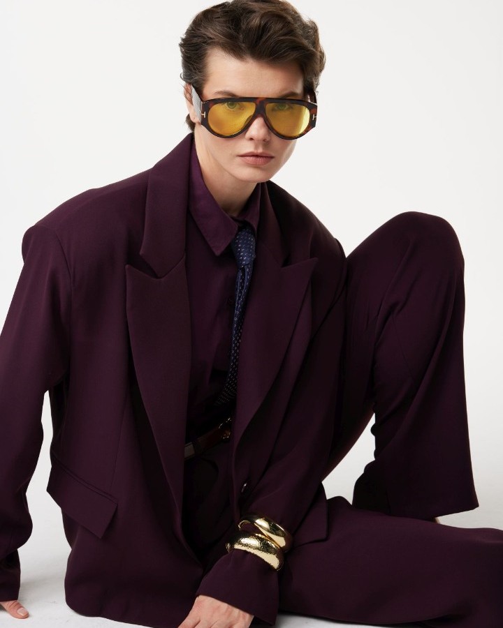 Mürdüm Blazer Ceket
