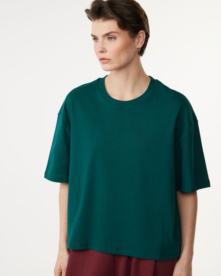 Bisiklet Yaka Basic T-Shirt