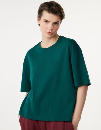 Bisiklet Yaka Basic T-Shirt