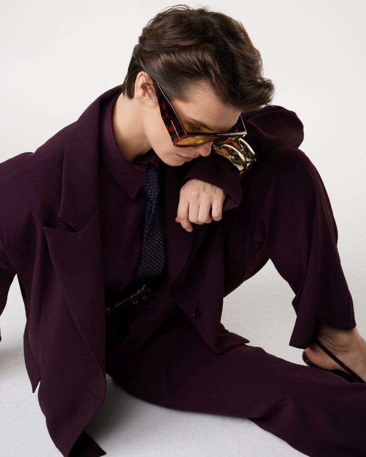 Mürdüm Blazer Ceket