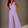 Premium Palazzo Pantolon Lila Premium Palazzo Pantolon Lila